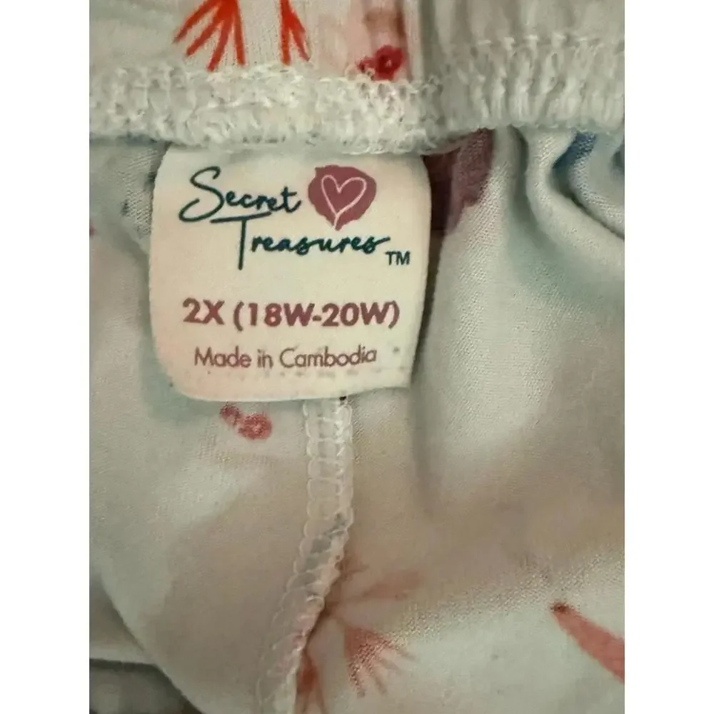 Secret Treasures 2 Pc Holiday Pajama Set 2XL 18-20 Ultra Soft - Picture 8 of 9
